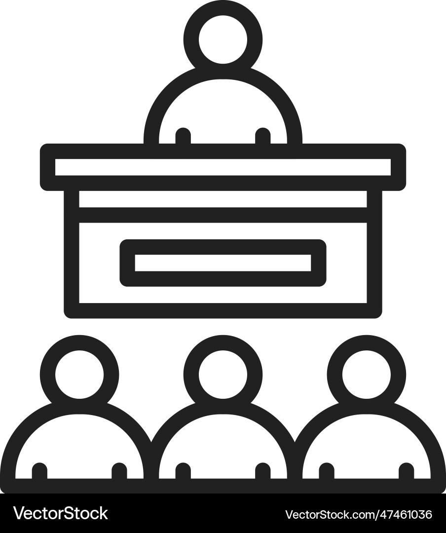 Seminar icon image vector image