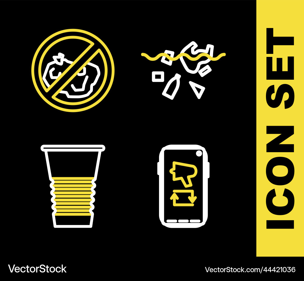 Set line problem of pollution planet megaphone Set line problem of pollution planet megaphone Vector Image