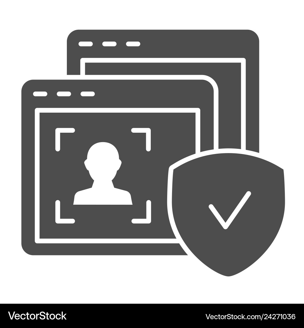 Sign up page window solid icon web Sign up page window solid icon web vector image