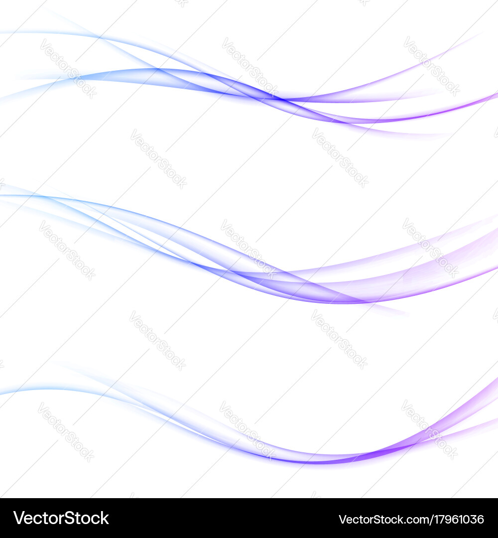 Smooth Swoosh Lines - Gradient Waves vector image