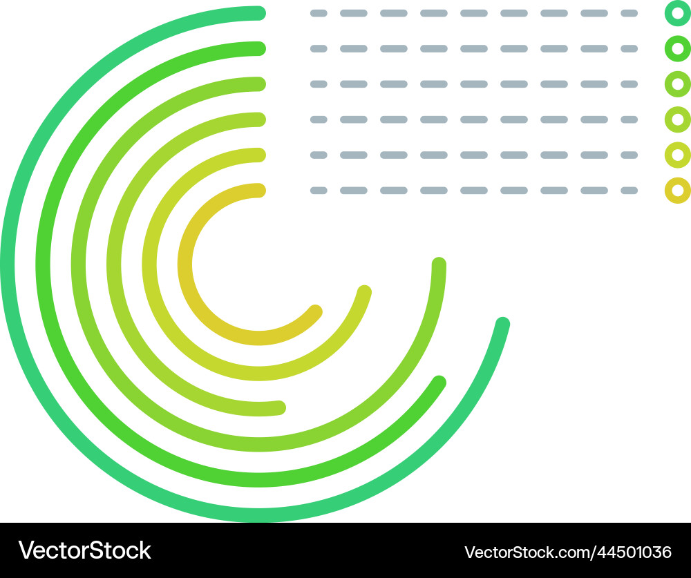 Spiral chart color gradient round diagram element Spiral chart color gradient round diagram element vector image