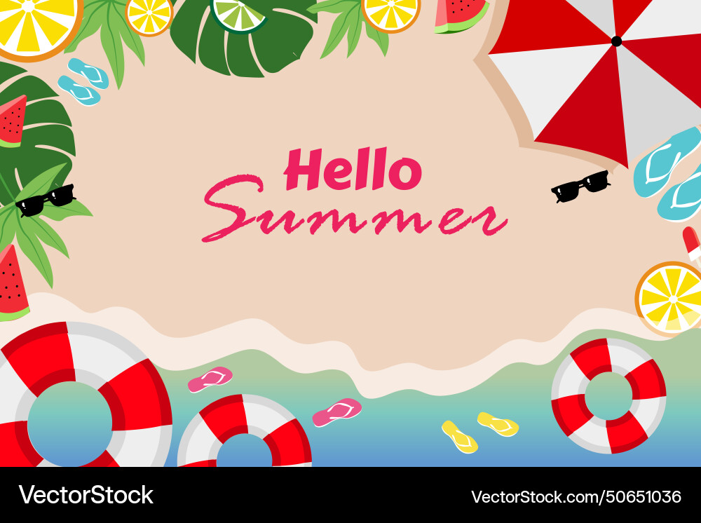Summer background design Vector Image
