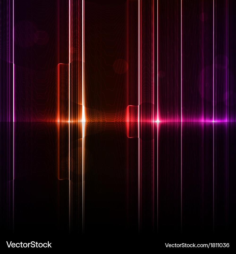 Technology template neon abstract reflection lines Vector Image