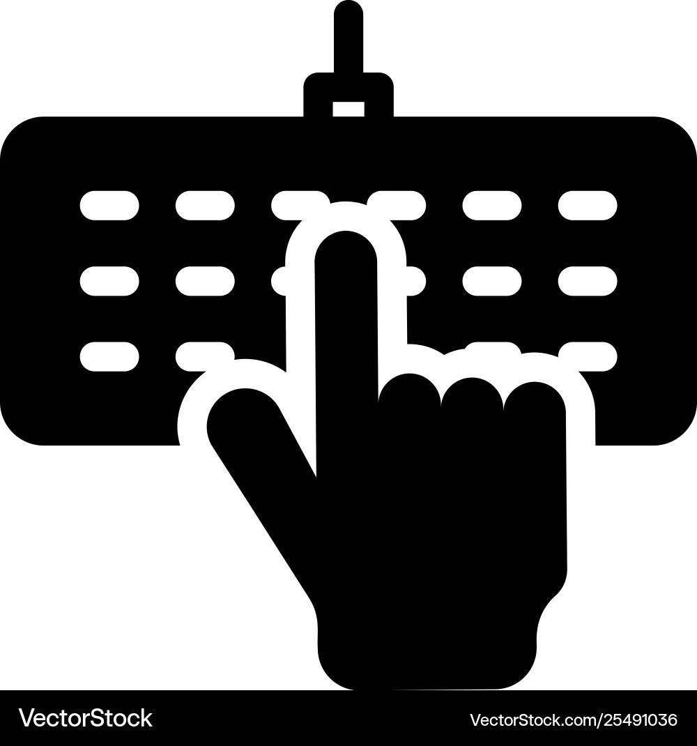 Typist vector image