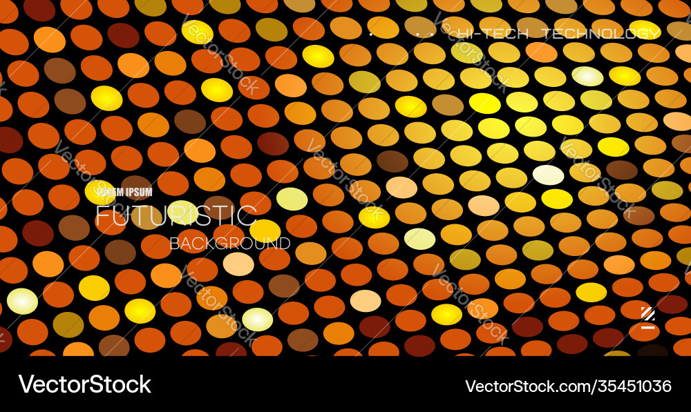 Yellow - brown circle pattern tiled diagonal Yellow - brown circle pattern tiled diagonal vector image