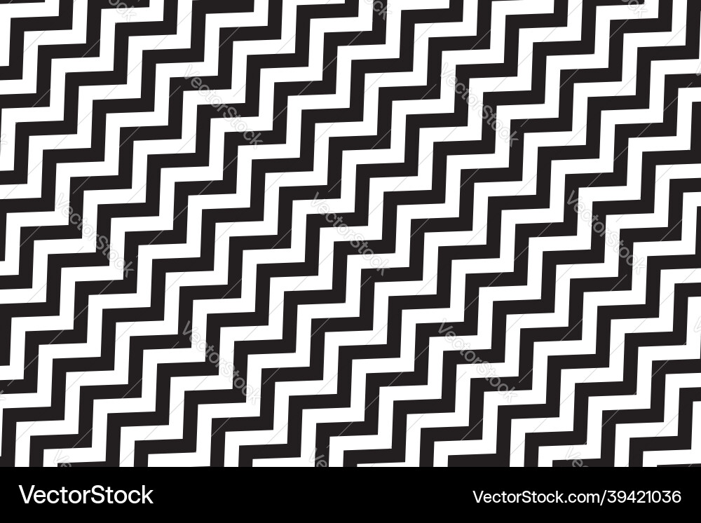 Zigzag pattern in white and black Zigzag pattern in white and black vector image
