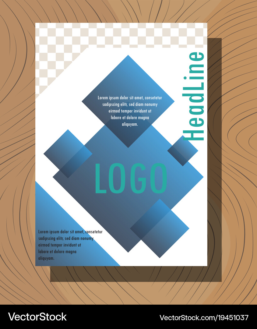 Abstract layout background set for art template vector image