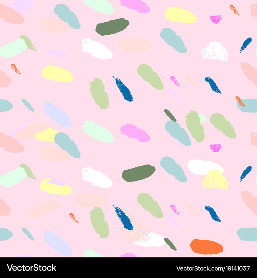 Artistic confetti seamless pattern with simple Vector Image
