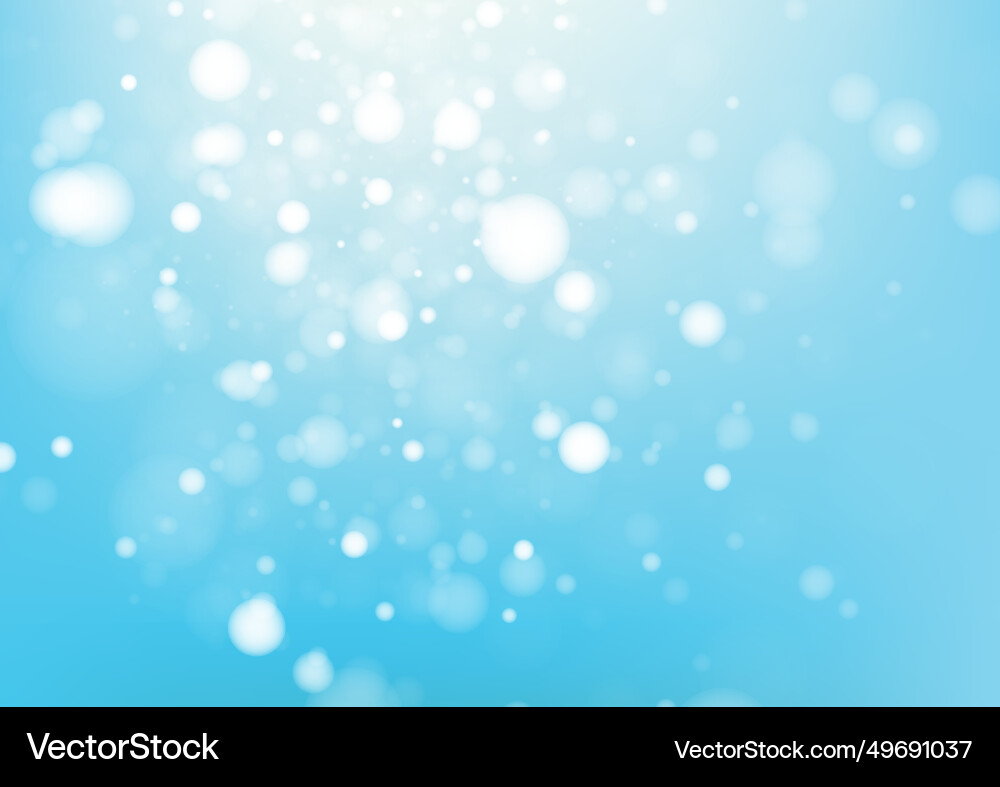 Blue bokeh abstract background Vector Image