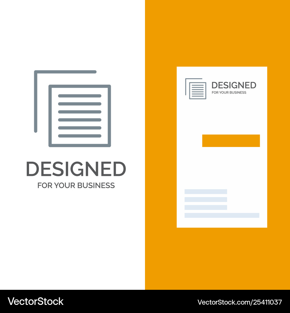 Document file user interface grey logo design Document file user interface grey logo design vector image
