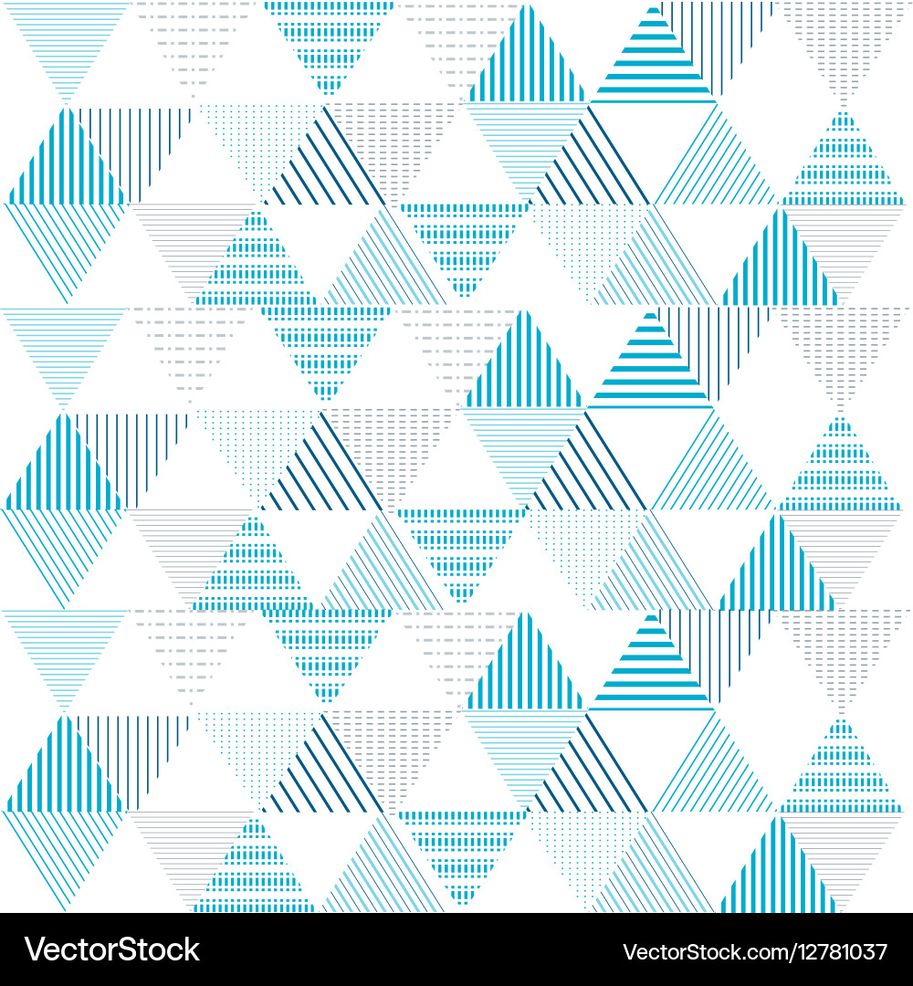 Geometric Triangle Pattern vector image