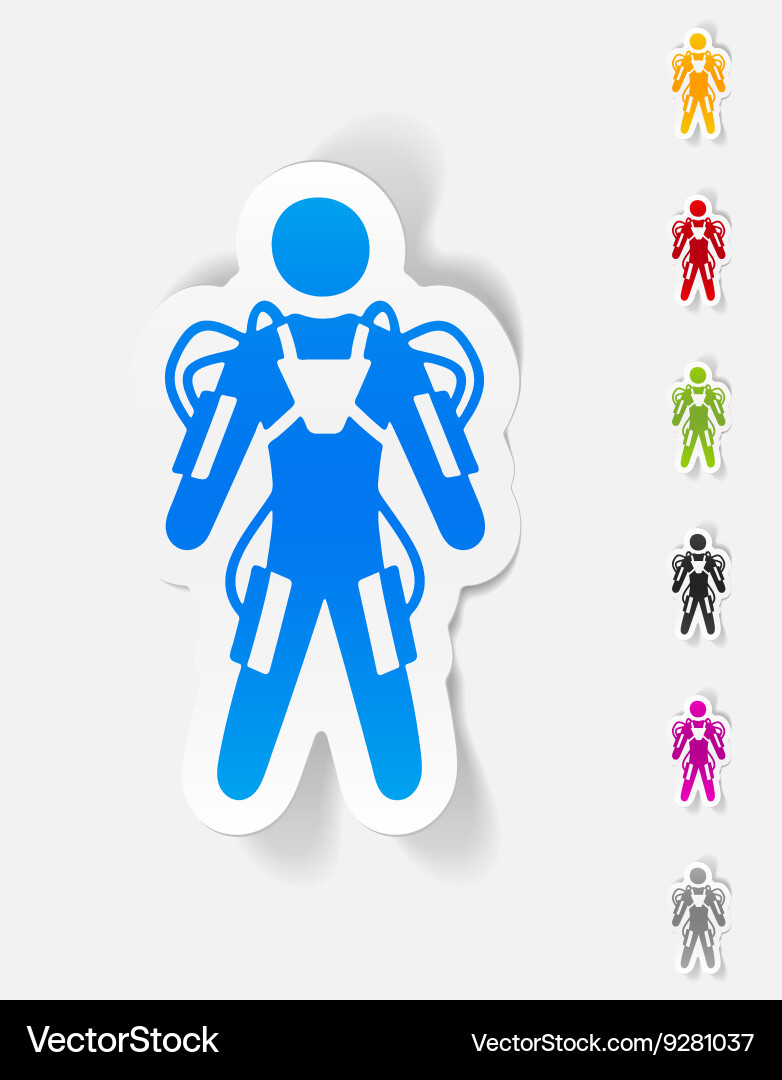 Realistic design element exoskeleton Vector Image