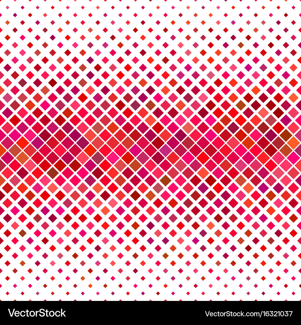 Red square pattern background - graphic vector image