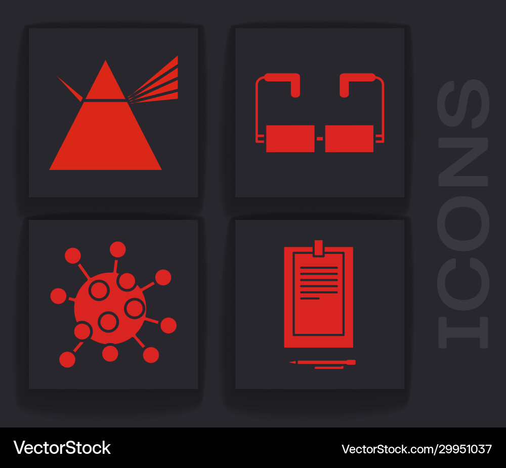 Set clipboard with document light rays in prism Set clipboard with document light rays in prism vector image
