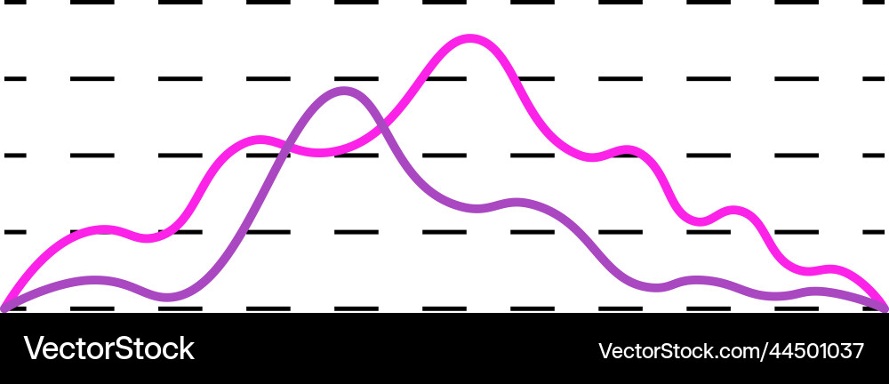 Smooth line chart data comparison infographic Smooth line chart data comparison infographic vector image