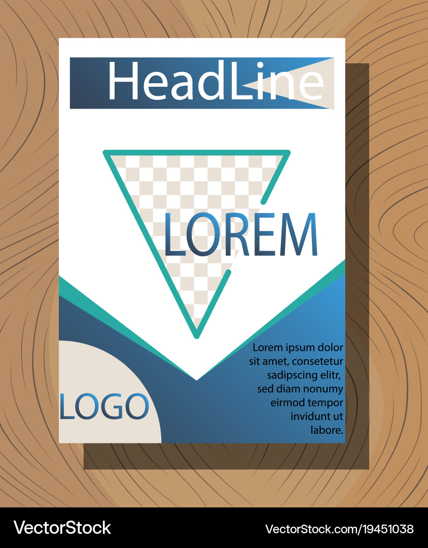 Abstract layout background set for art template vector image