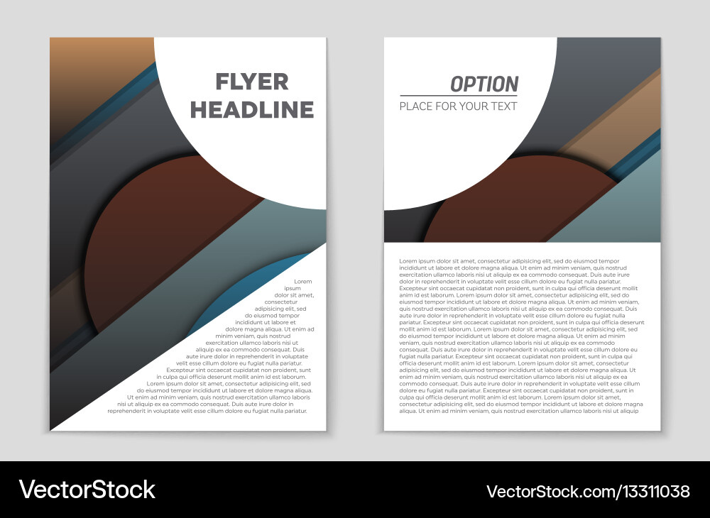 Abstract layout background set for art Vector Image