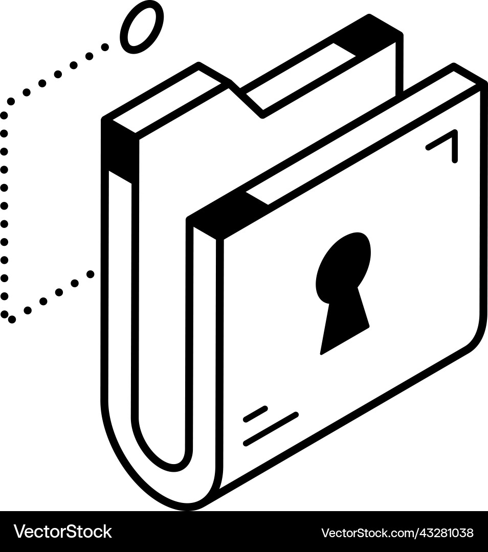 Folder access Vector Image