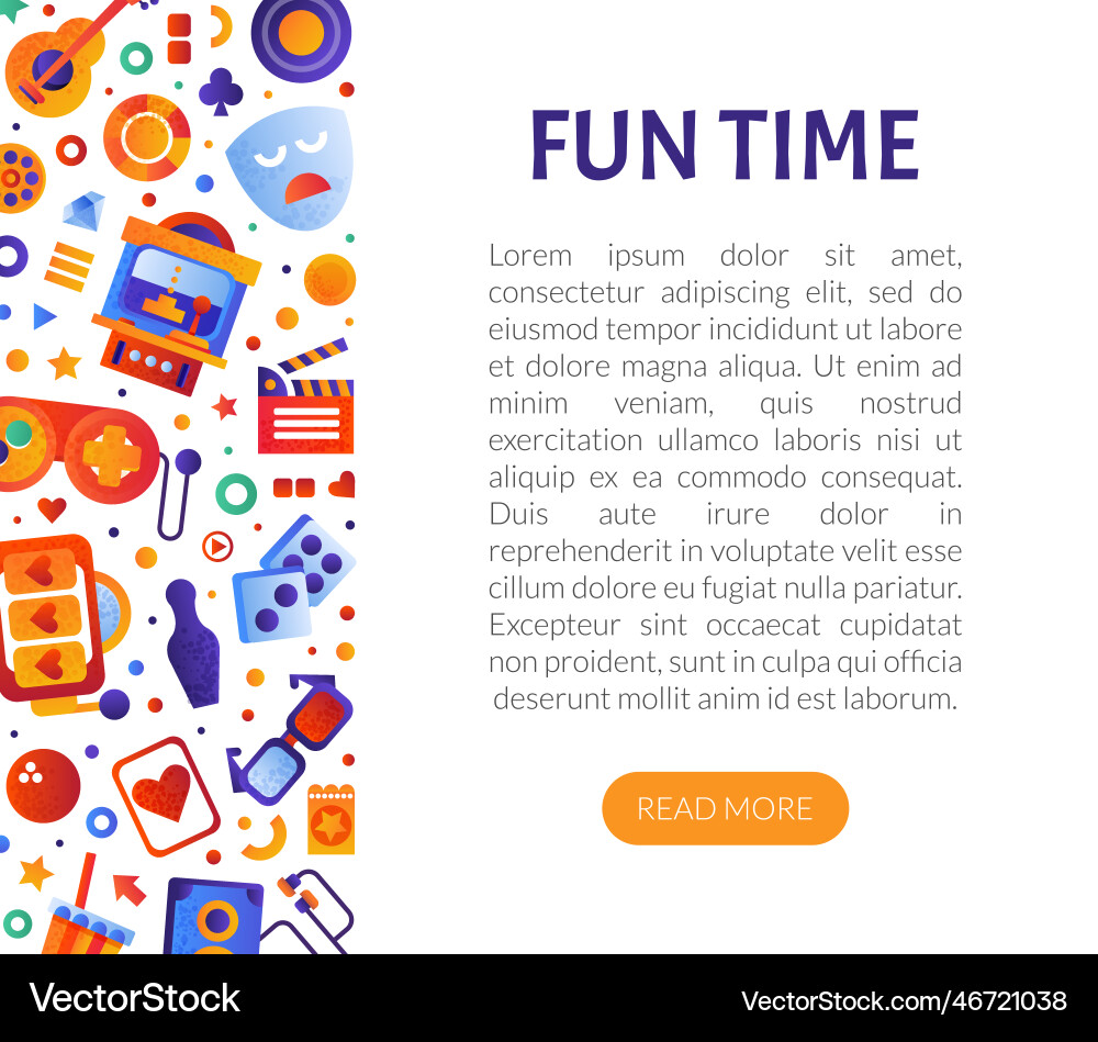Game and entertainment object web design Game and entertainment object web design vector image