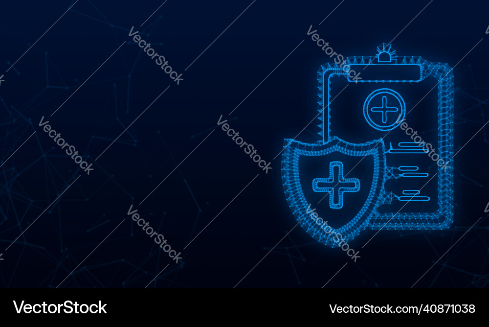 Health insurance medical protection Health insurance medical protection vector image