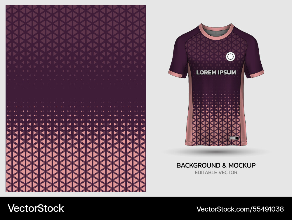 Jersey mockup and background pattern design Jersey mockup and background pattern design vector image