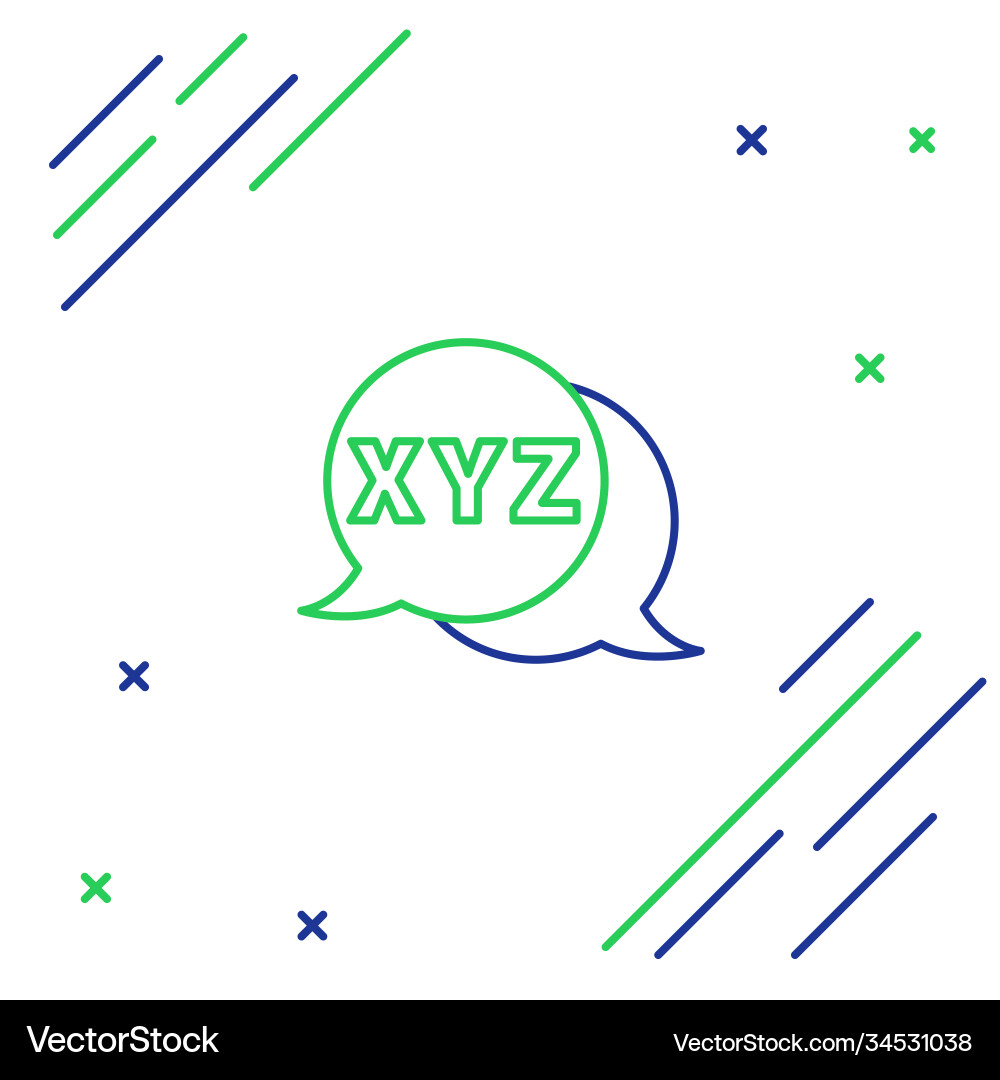 Line xyz coordinate system icon isolated on white Line xyz coordinate system icon isolated on white vector image