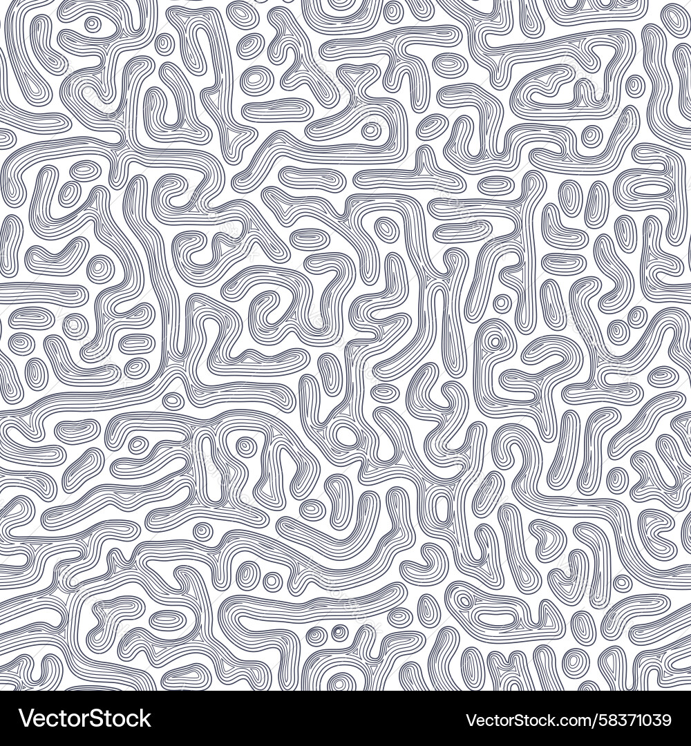 Concentric Line Pattern - Turing Inspired Vector Image
