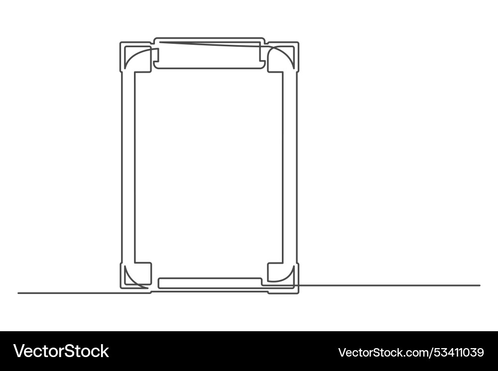 Continuous drawing of one line a document Continuous drawing of one line a document vector image