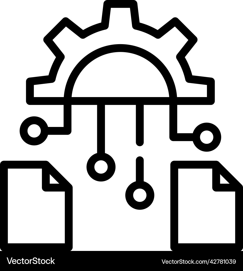 Data setting Vector Image