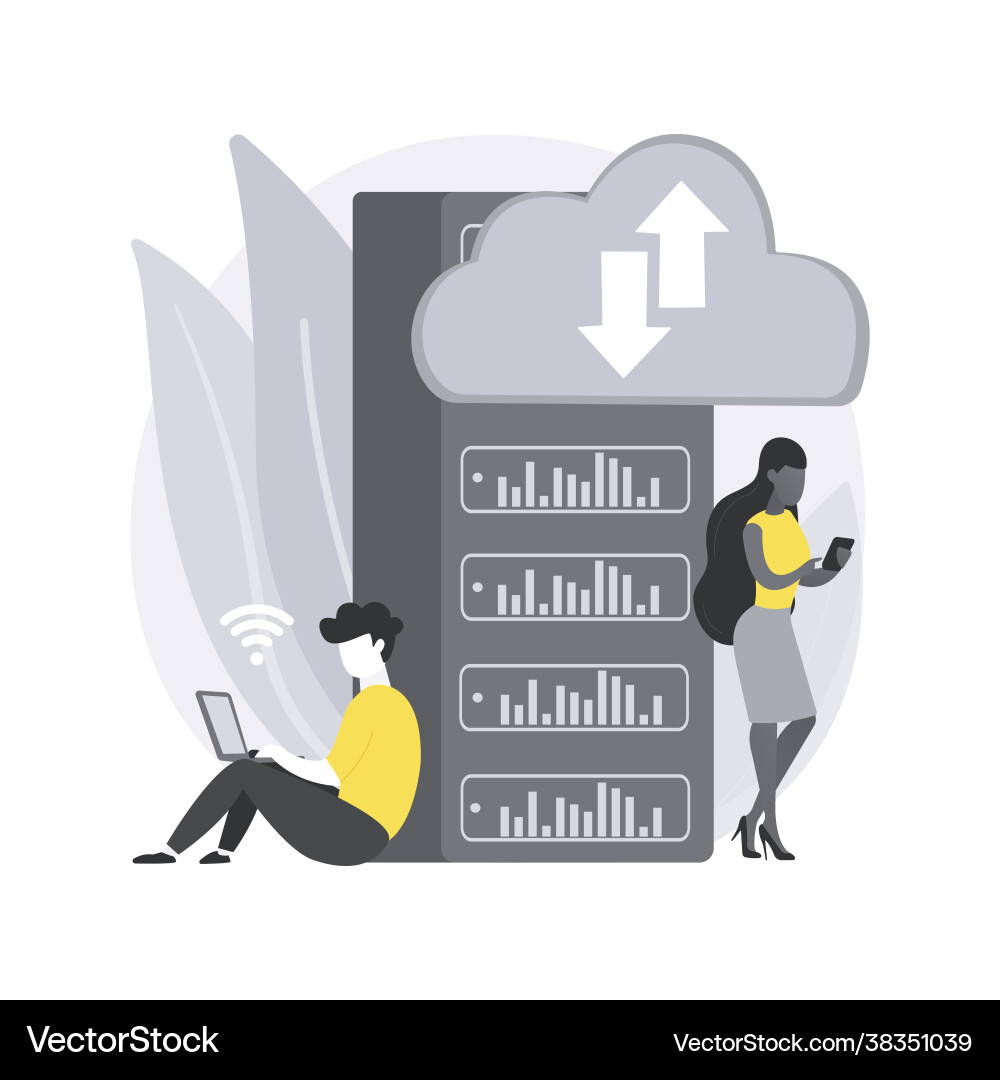 Edge computing abstract concept Edge computing abstract concept vector image