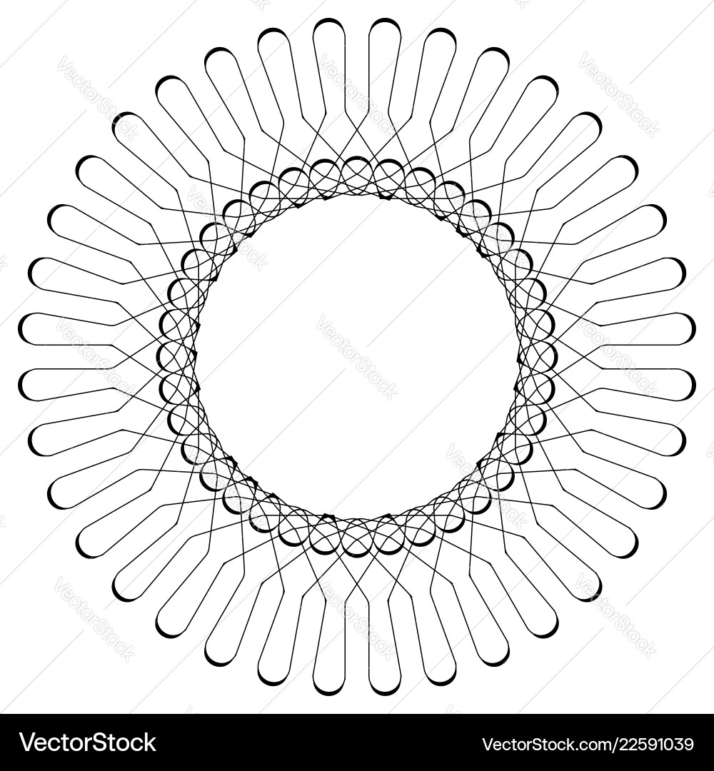 Geometric circular pattern abstract motif Geometric circular pattern abstract motif vector image