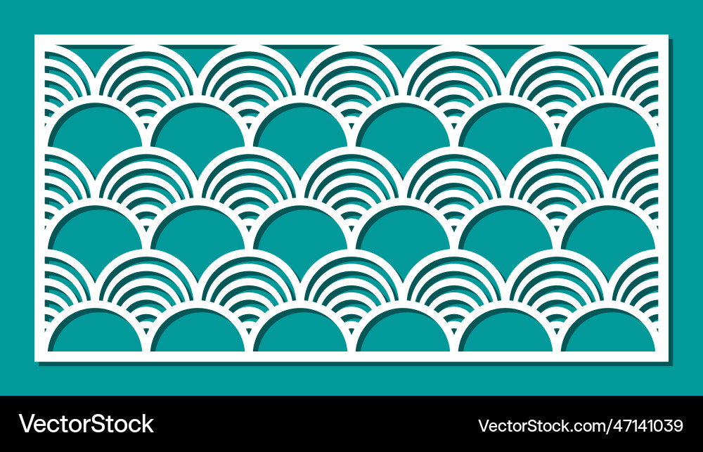 Horizontal rectangular panel vector image