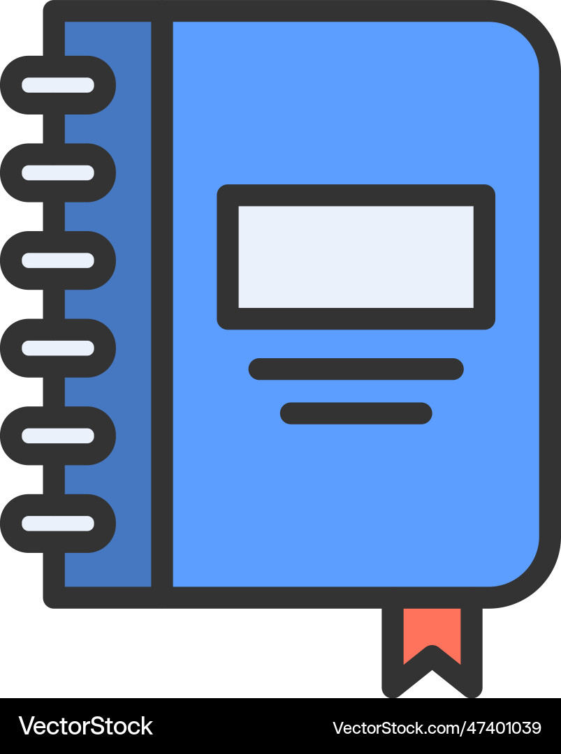 Notebook icon image Vector Image