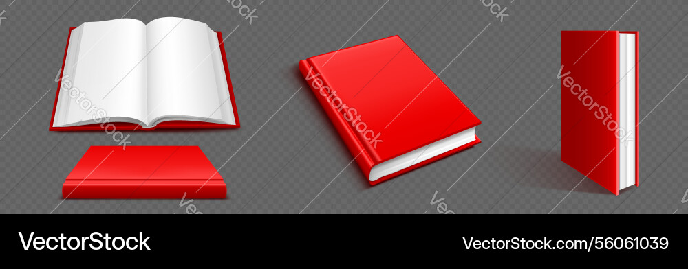 Open book from different angles with side view Open book from different angles with side view vector image