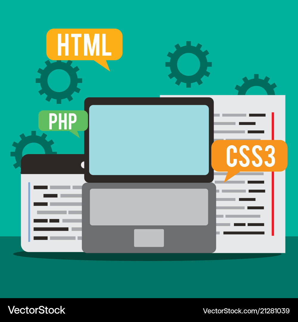 Website der Programmcodierung Website der Programmcodierung vektorbild