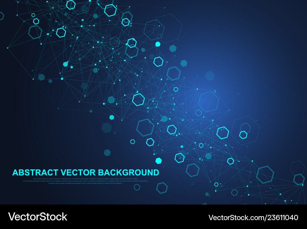 Abstract hexagonal background with waves Abstract hexagonal background with waves vector image