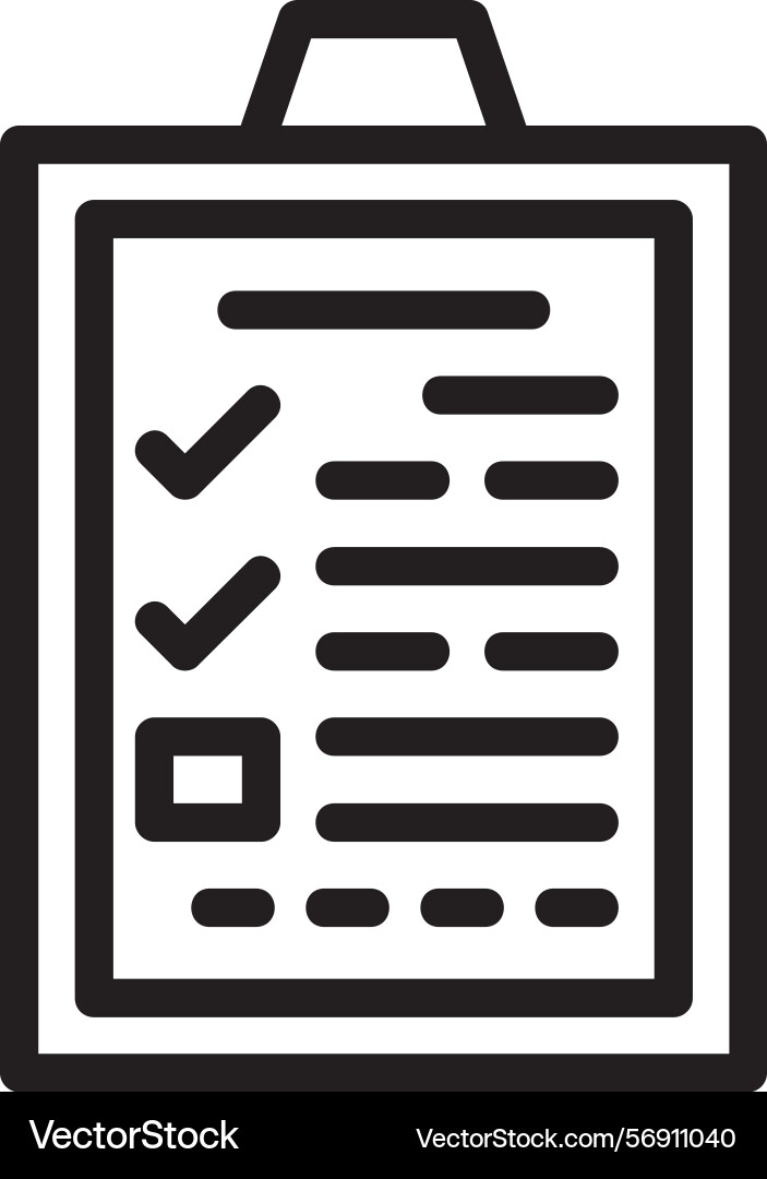 Application form linear style icon design vector image