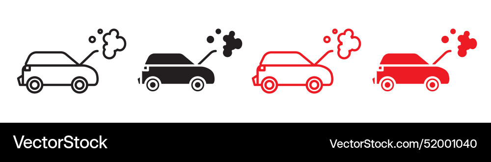Car breakdown icon showing vehicle issues Vector Image