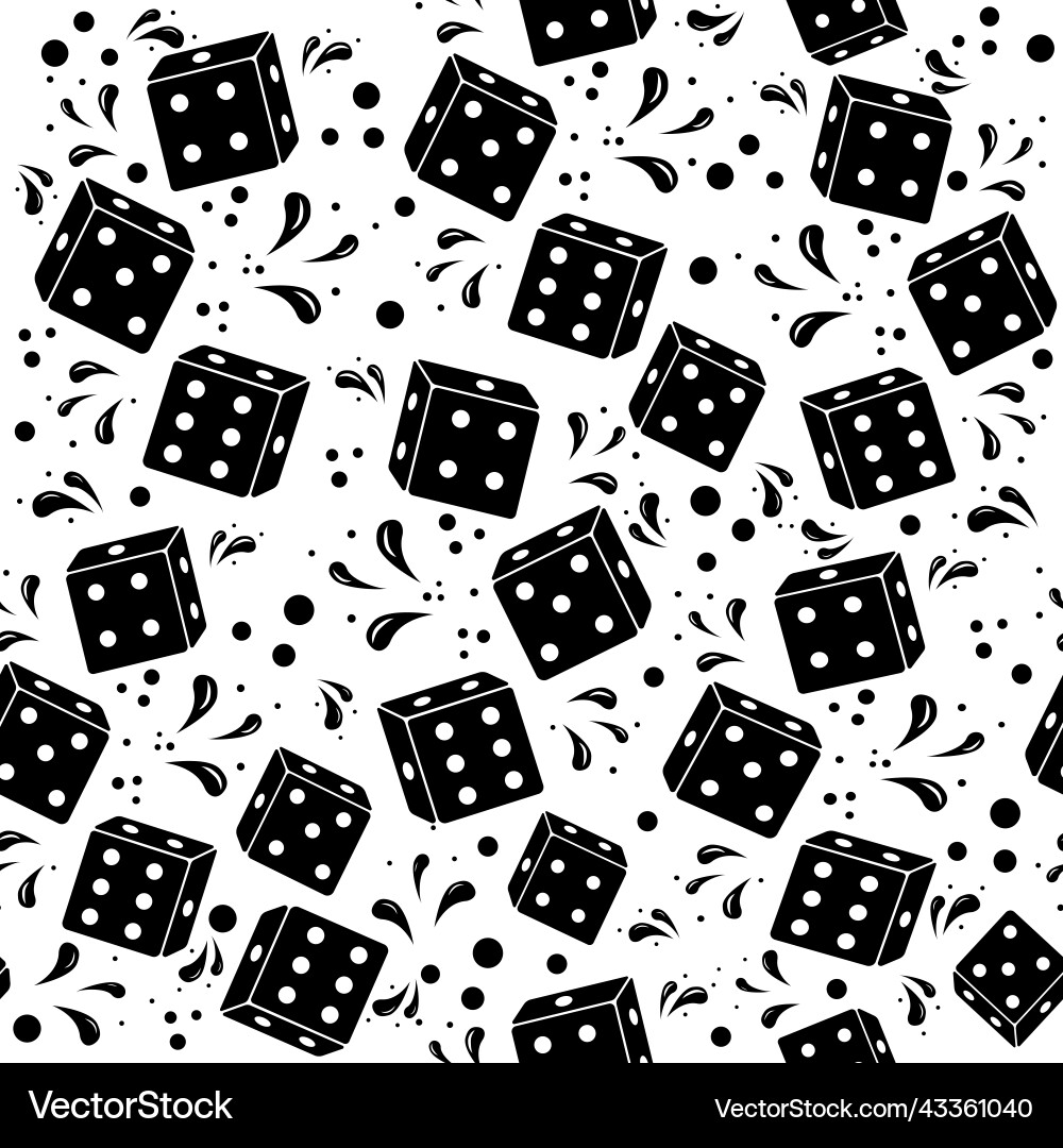 Dice pattern color Vector Image