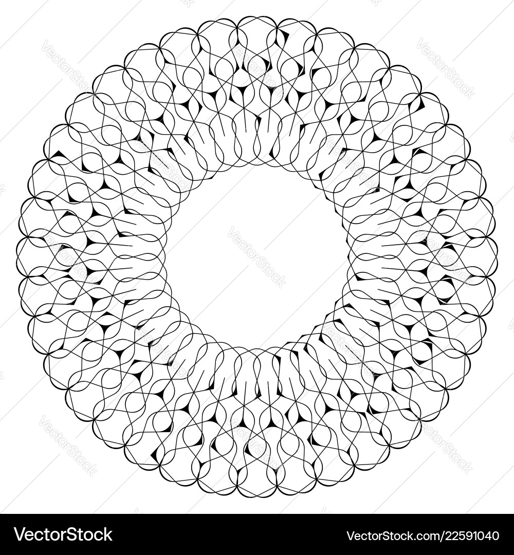 Geometric circular pattern abstract motif Geometric circular pattern abstract motif vector image