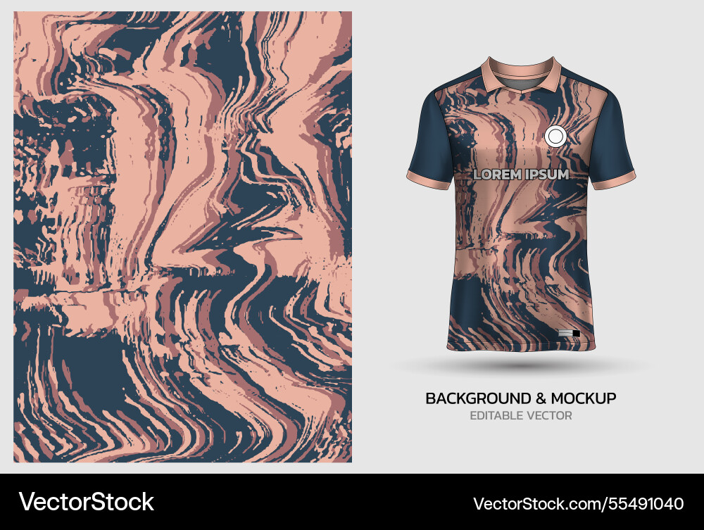 Jersey mockup and background pattern design Jersey mockup and background pattern design vector image