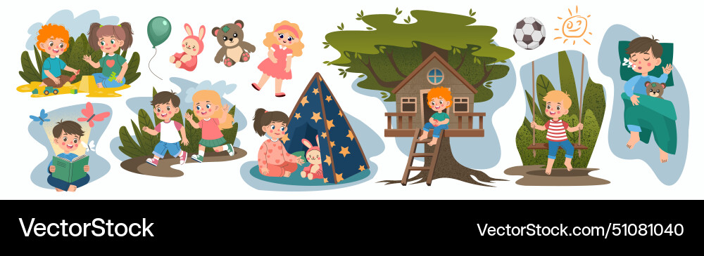 Kids fun imagine adventure fantasy children read Kids fun imagine adventure fantasy children read vector image