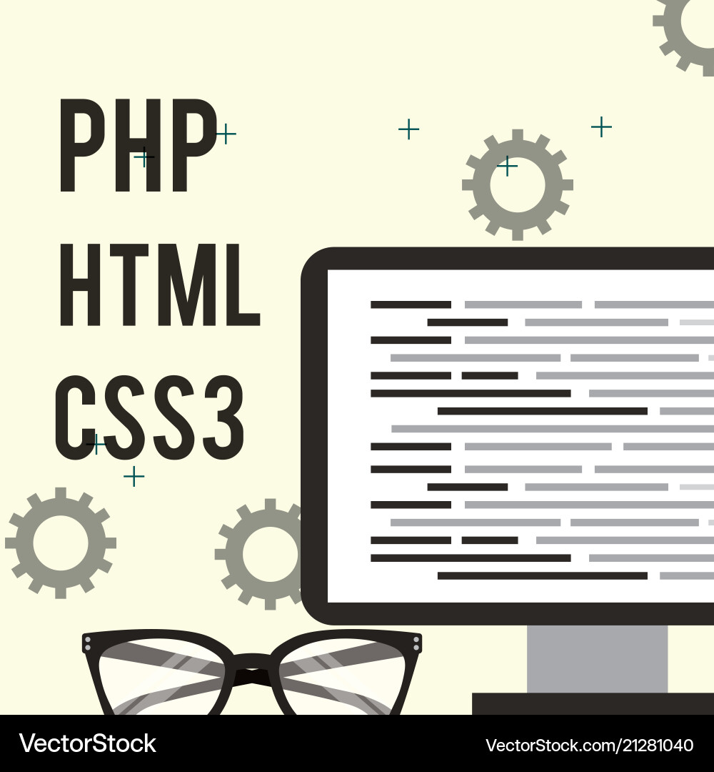 Program coding website vector image