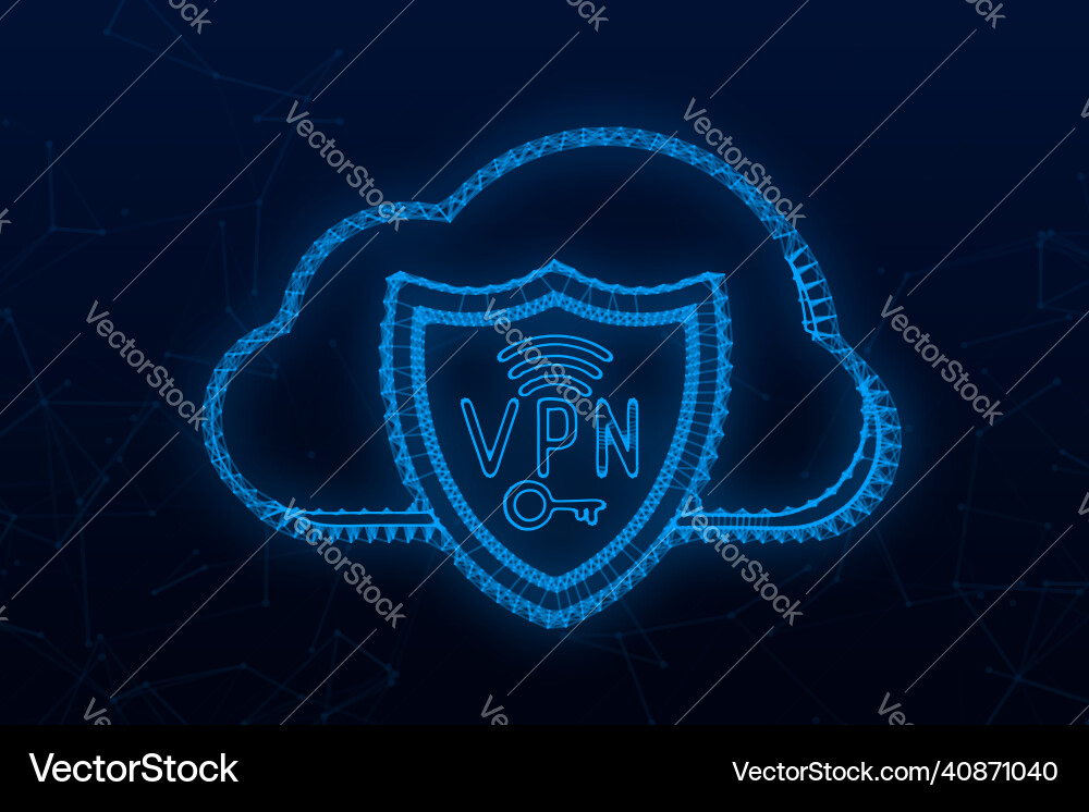 Secure vpn connection concept virtual private Secure vpn connection concept virtual private vector image