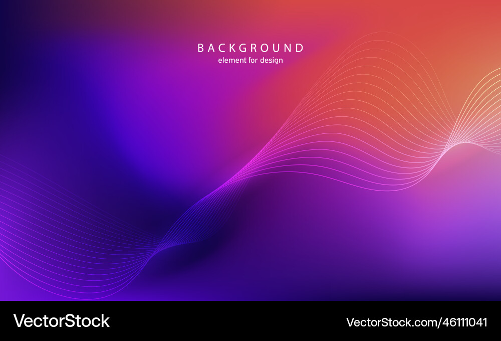 Abstract background wave element for design Vector Image