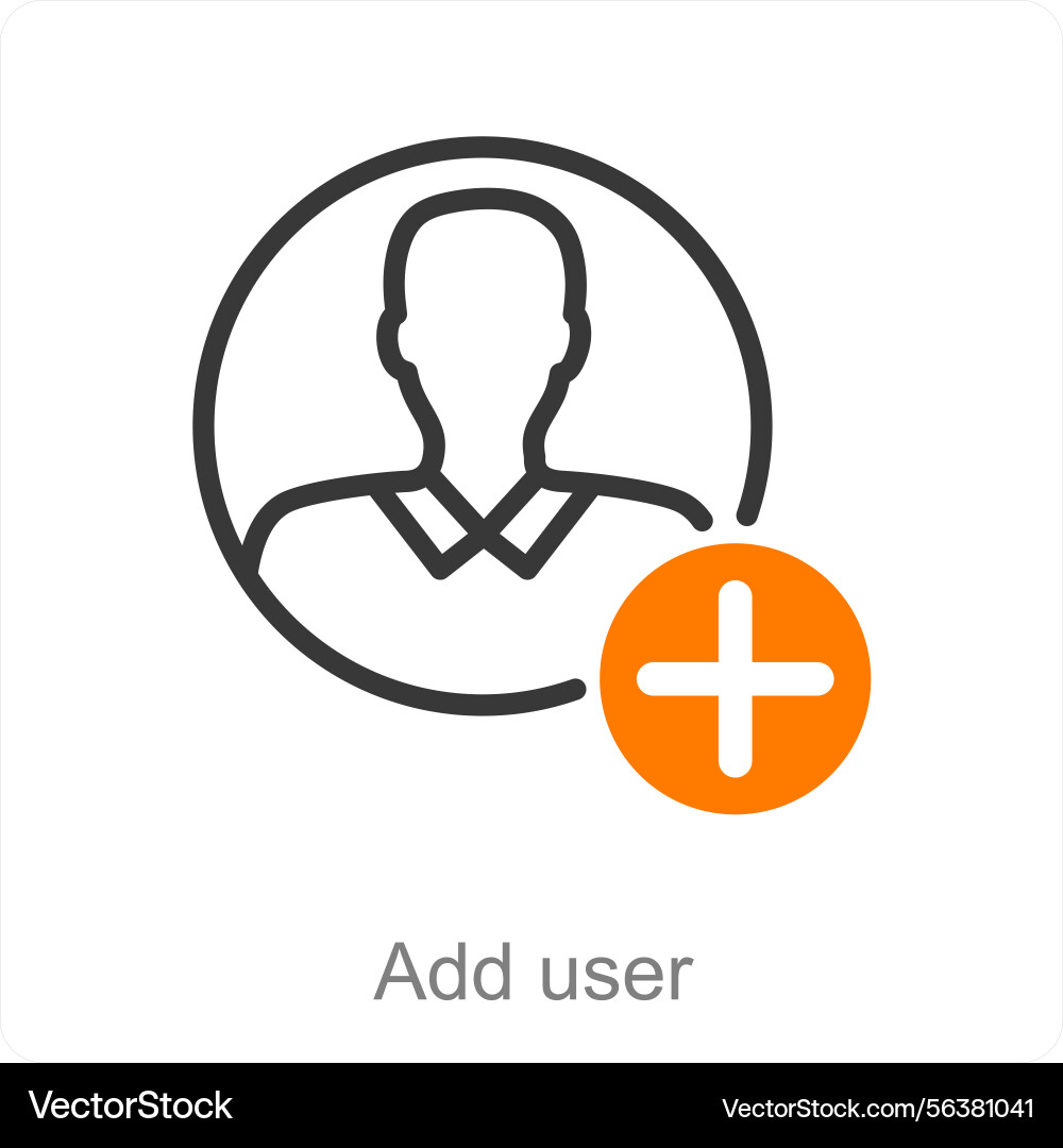 Add user icon concept vector image