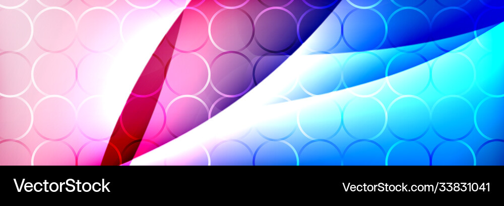 Fluid gradient neon color waves abstract Vector Image