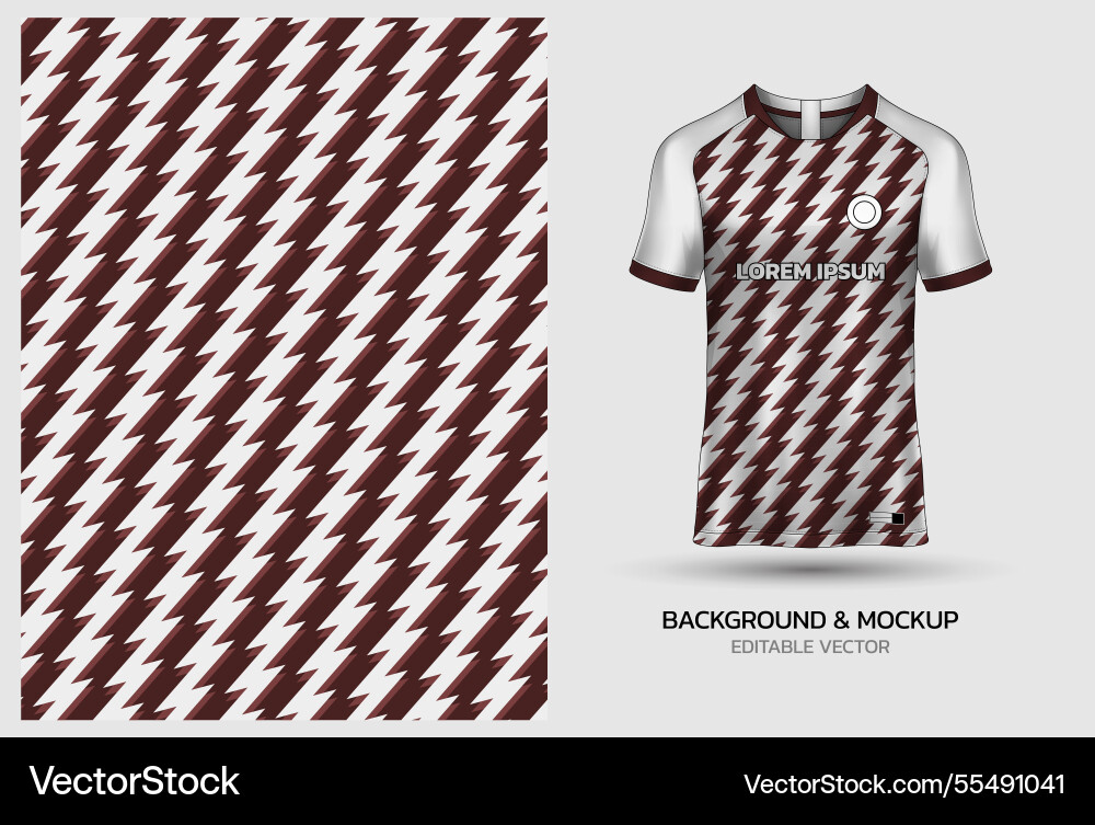 Jersey mockup and background pattern design Jersey mockup and background pattern design vector image