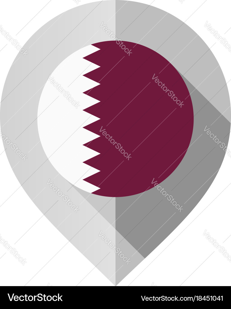 Map Marker with Flag Icon Vector Image