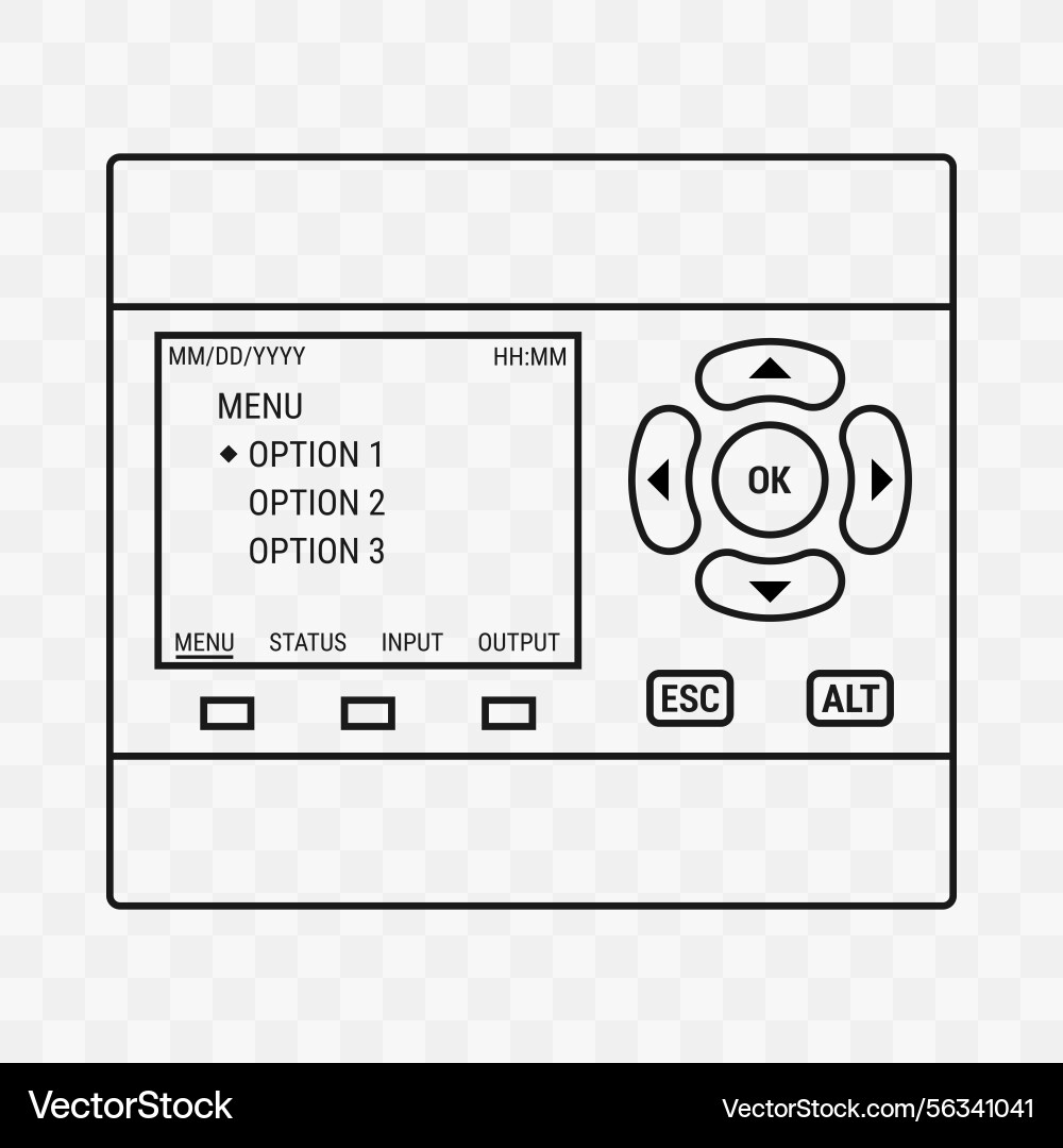 Programmable logic controller Programmable logic controller vector image